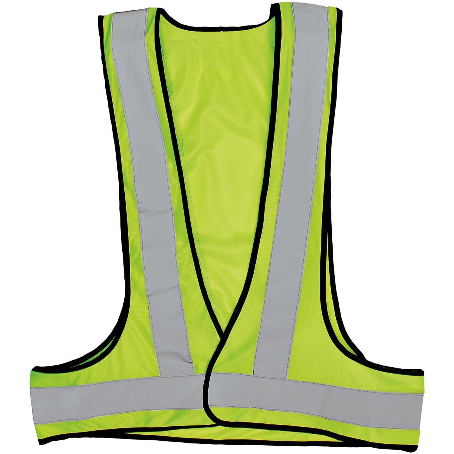 Lime reflective BIB with velcro ( mesh material)